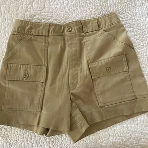 Sportife USA cargo shorts size small (jr) high waist pre owned khaki tan